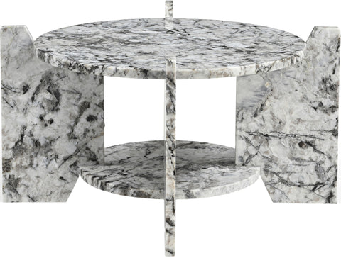 Emory Alaska Genuine Marble Coffee Table, 1 Piece