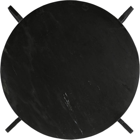 Emory Black Genuine Marble Coffee Table, 1 Piece