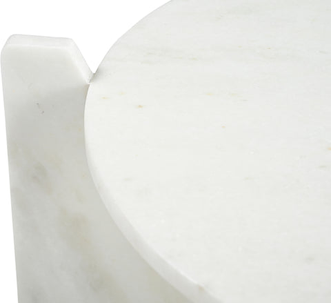 Emory White Genuine Marble Coffee Table, 1 Piece