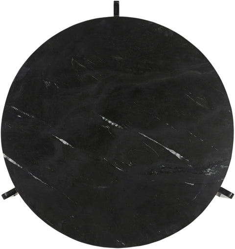 Harper Black Genuine Marble Coffee Table, 1 Piece