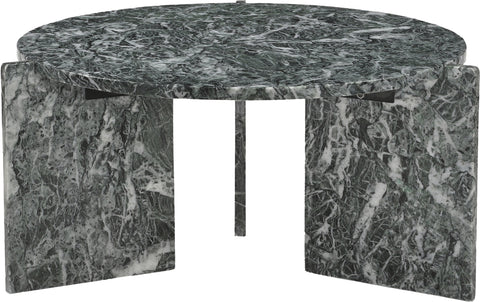 Harper Green Genuine Marble Coffee Table, 1 Piece