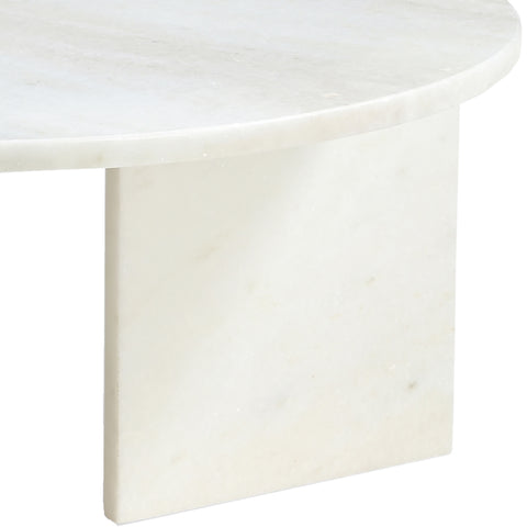 Harper White Genuine Marble Coffee Table, 1 Piece