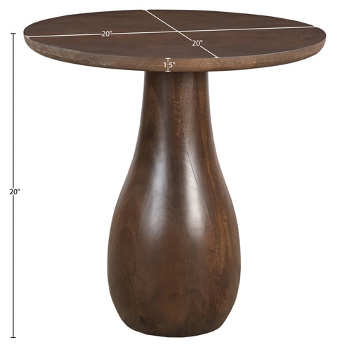 Marlow Brown Mango Wood End Table, 1 Piece