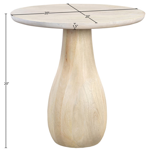 Marlow Natural Mango Wood End Table, 1 Piece