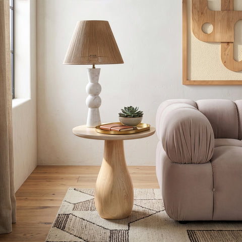 Marlow Natural Mango Wood End Table, 1 Piece