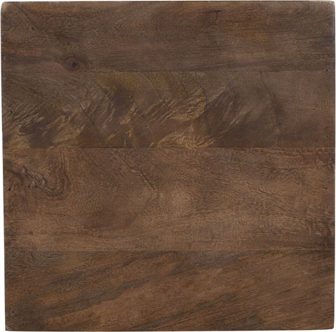 Noelle Brown Travertine And Mango Wood End Table, 1 Piece