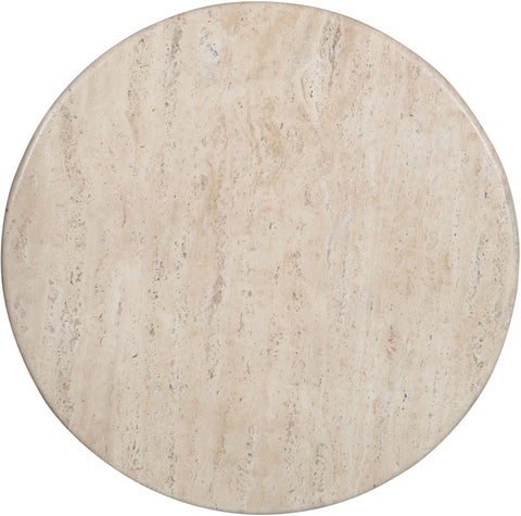 Nola Brown Travertine And Mango Wood Coffee Table, 1 Piece