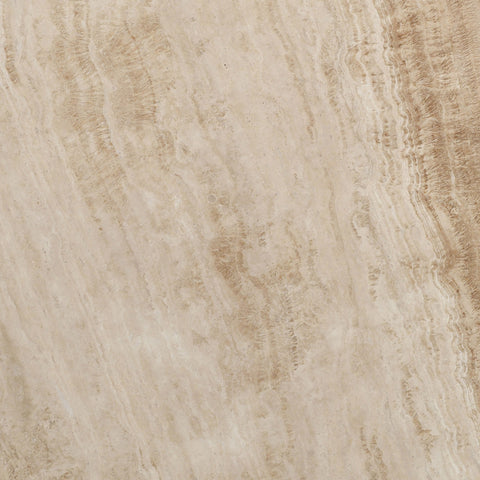Nola Brown Travertine And Mango Wood End Table, 1 Piece
