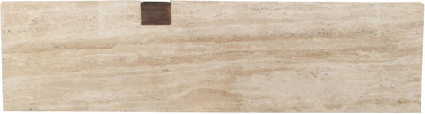Nola Brown Travertine And Mango Wood Sideboard / Buffet, 1 Piece