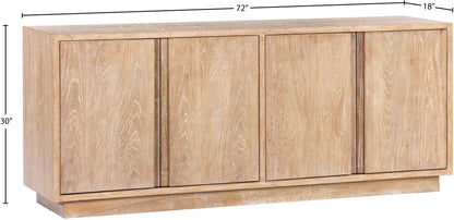 Corduroy White Sideboard/Buffet Oak