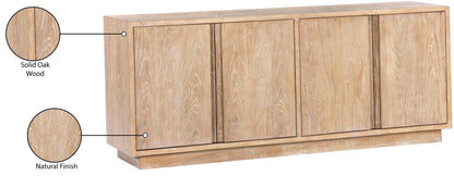 Corduroy White Sideboard/Buffet Oak