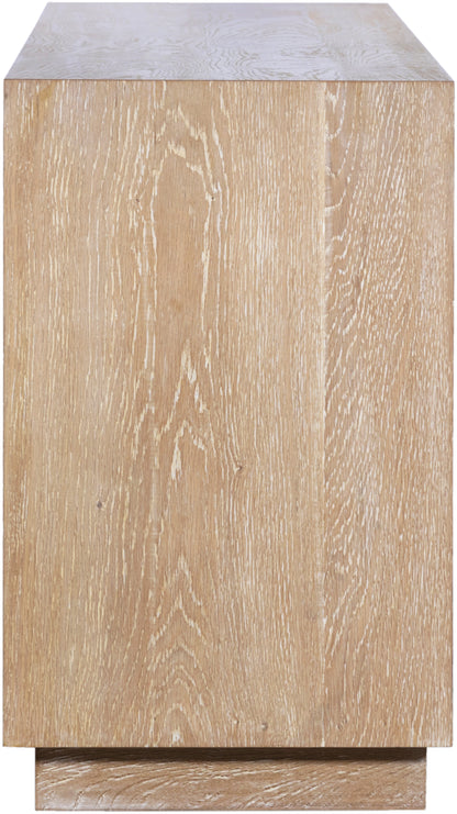 Corduroy White Sideboard/Buffet Oak