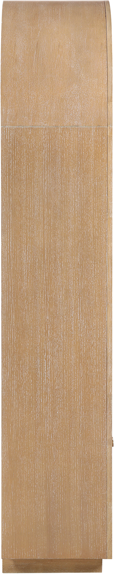 Selene Natural Natural Cane And Solid Wood Bookcase, 1 Piece