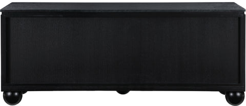 Emory Black Laquer And Oak Veneer Sideboard / Buffet, 1 Piece (Style 2)