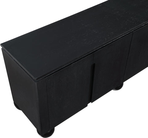 Emory Black Laquer And Oak Veneer Sideboard / Buffet, 1 Piece (Style 2)