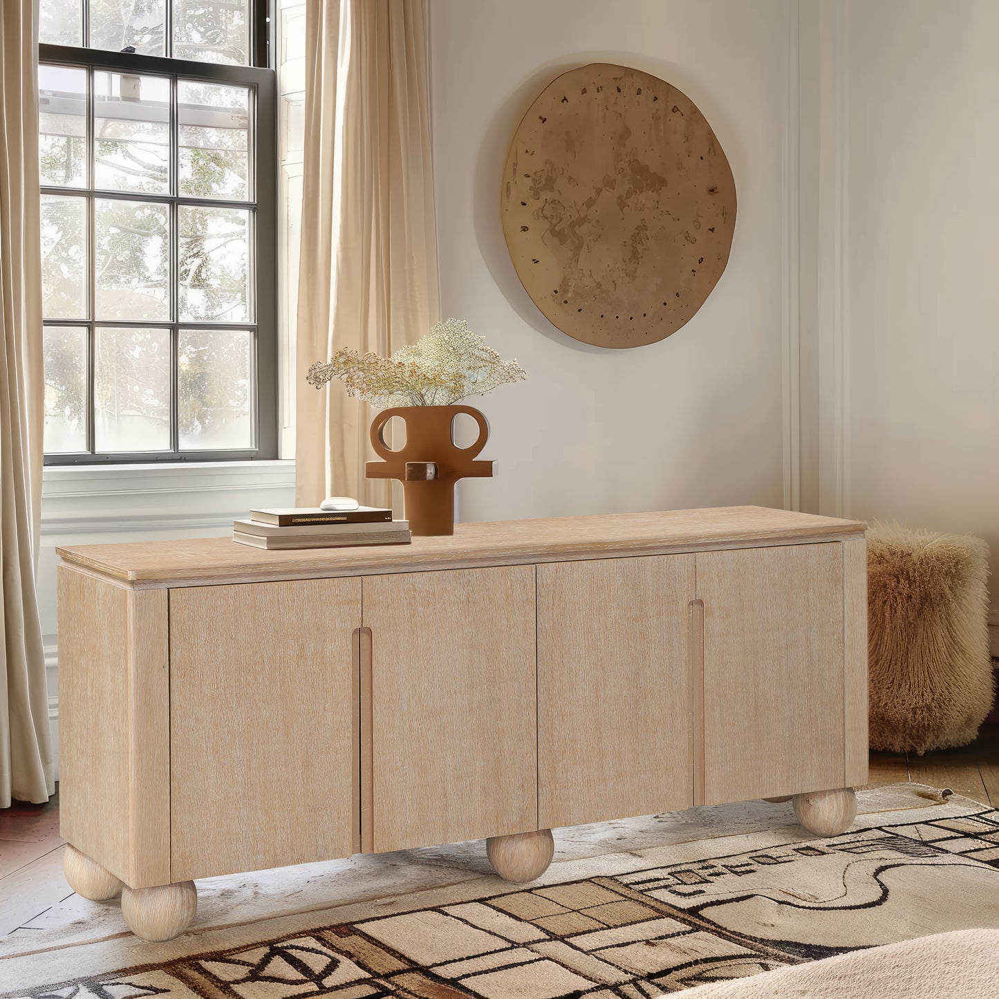 burke natural sideboard/buffet