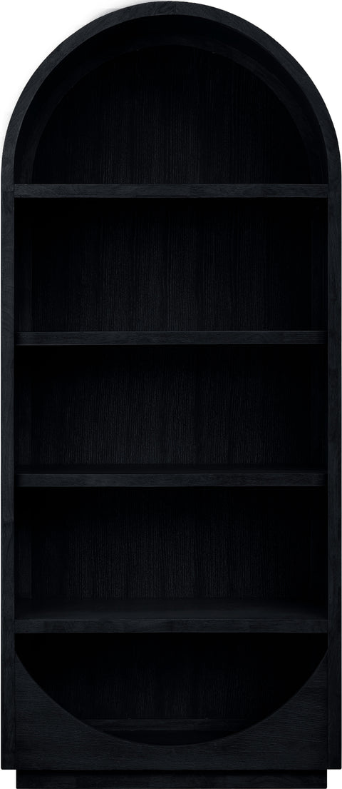 Reese Black Solid Wood Bookcase, 1 Piece