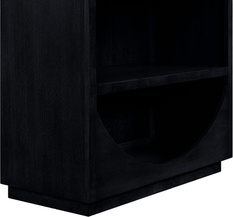 Reese Black Solid Wood Bookcase, 1 Piece
