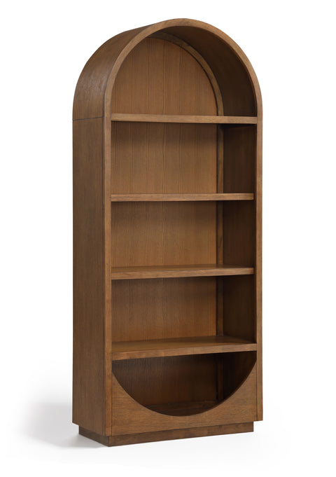 Reese Brown Solid Wood Bookcase, 1 Piece