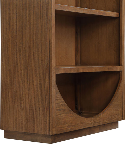 Reese Brown Solid Wood Bookcase, 1 Piece