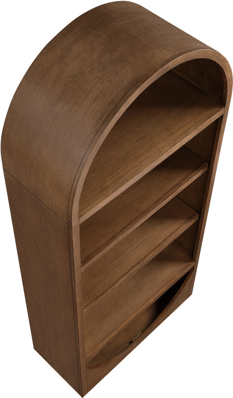 Reese Brown Solid Wood Bookcase, 1 Piece