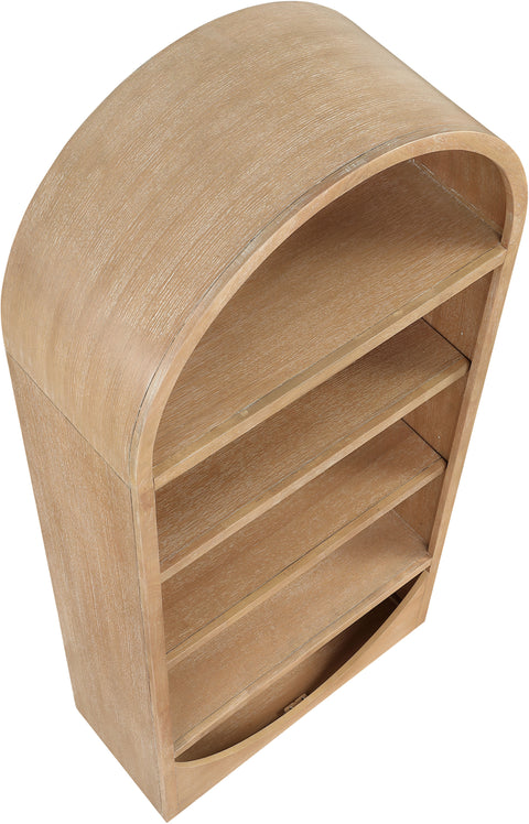 Reese Natural Solid Wood Bookcase, 1 Piece