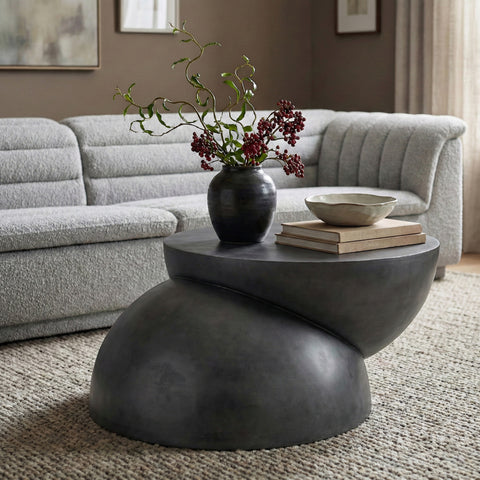 Briar Black Iron Coffee Table, 1 Piece