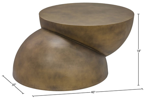 Briar Gold Iron Coffee Table, 1 Piece