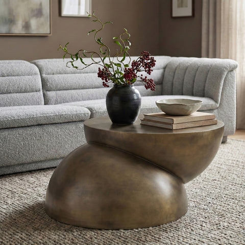 Briar Gold Iron Coffee Table, 1 Piece