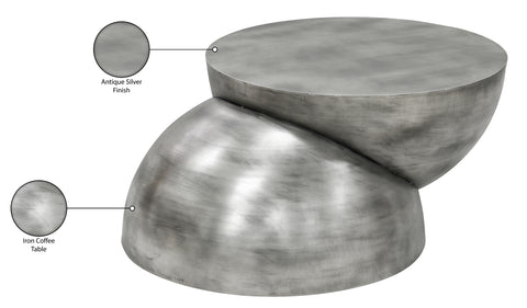 Briar Silver Iron Coffee Table, 1 Piece
