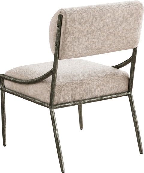 Jessa Beige Chenille Fabric Upholstered Dining Side Chair, 2-Piece (Style 2)