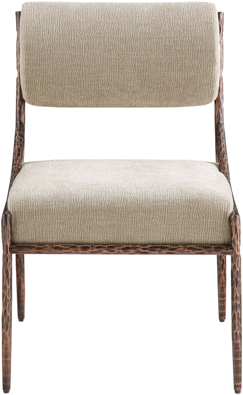 Jessa Beige Chenille Fabric Upholstered Dining Side Chair, 2-Piece (Style 3)