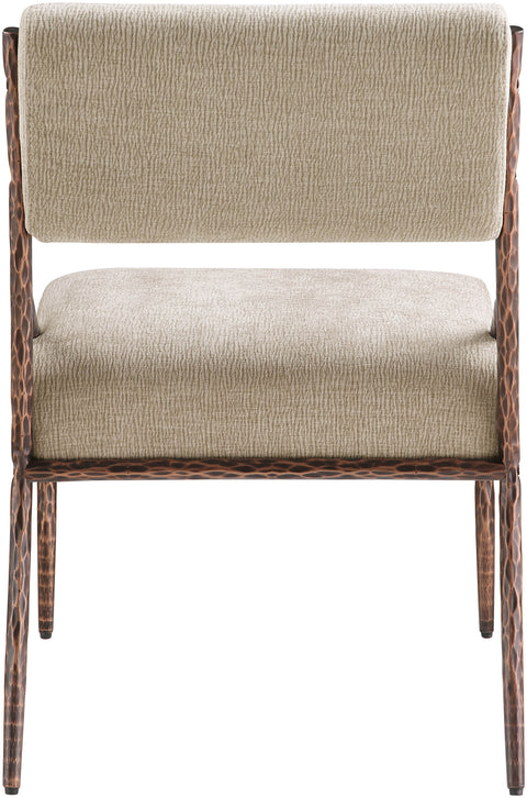 Jessa Beige Chenille Fabric Upholstered Dining Side Chair, 2-Piece (Style 3)
