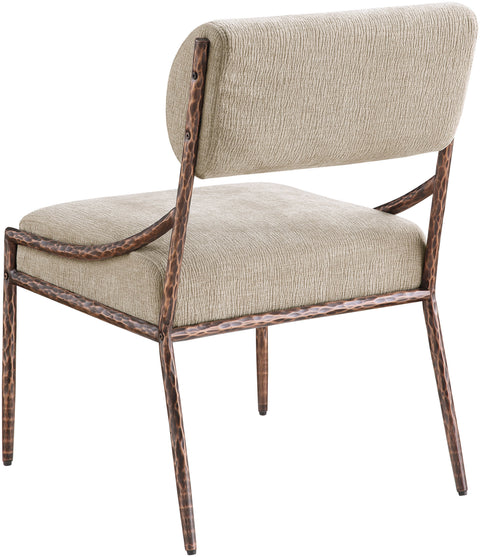 Jessa Beige Chenille Fabric Upholstered Dining Side Chair, 2-Piece (Style 3)