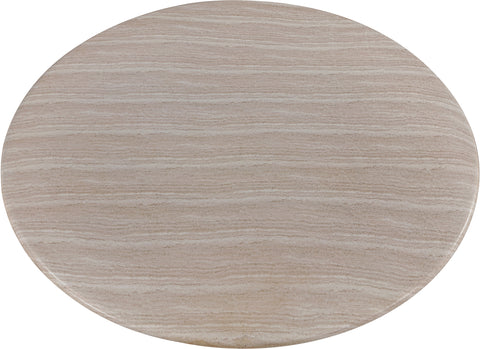 Celeste 60" Travertine Concrete Indoor / Outdoor Dining Table, 1 Piece