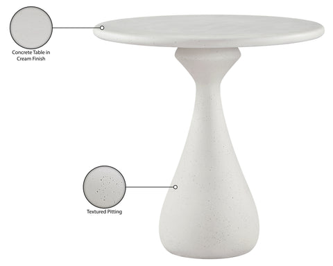 Celeste 36" Cream Concrete Indoor / Outdoor Counter Table, 1 Piece