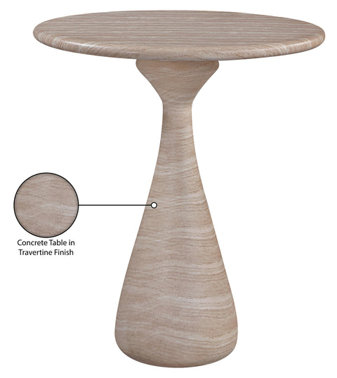 Celeste Travertine Concrete Indoor / Outdoor Bar Table, 1 Piece