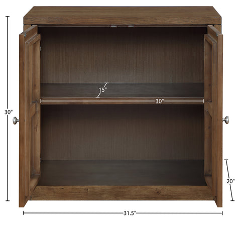 Selene Brown Cane, Solid Wood And Oak Veneer Sideboard/Buffet, 1 Piece