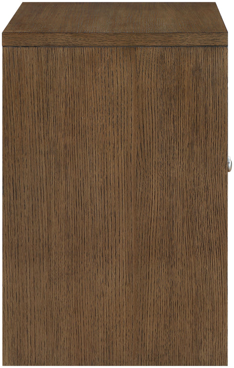 Selene Brown Cane, Solid Wood And Oak Veneer Sideboard/Buffet, 1 Piece