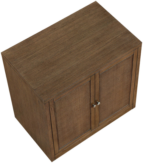 Selene Brown Cane, Solid Wood And Oak Veneer Sideboard/Buffet, 1 Piece