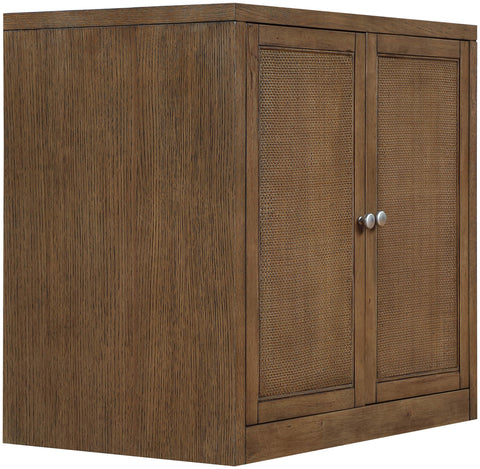 Selene Brown Cane, Solid Wood And Oak Veneer Sideboard/Buffet, 1 Piece