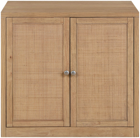 Selene Natural Cane, Solid Wood And Oak Veneer Sideboard/Buffet, 1 Piece