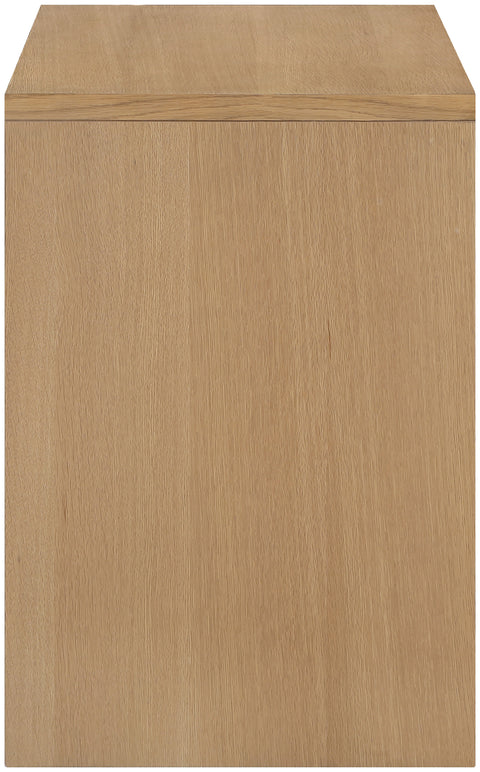 Selene Natural Cane, Solid Wood And Oak Veneer Sideboard/Buffet, 1 Piece