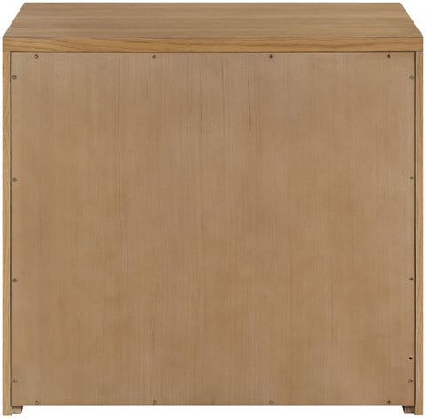 Selene Natural Cane, Solid Wood And Oak Veneer Sideboard/Buffet, 1 Piece