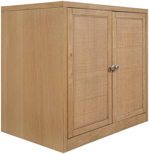 Selene Natural Cane, Solid Wood And Oak Veneer Sideboard/Buffet, 1 Piece