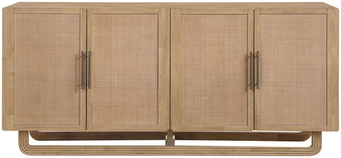 Sage Natural Cane, Solid Wood And Oak Veneer Sideboard/Buffet, 1 Piece