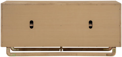 Sage Natural Cane, Solid Wood And Oak Veneer Sideboard/Buffet, 1 Piece