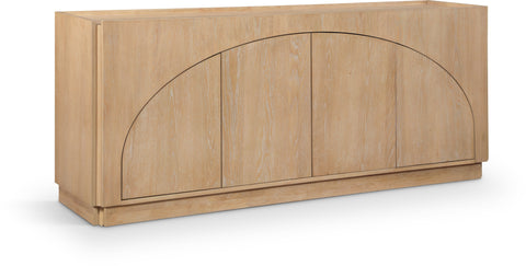 Selene Natural Oak Veneer And Solid Wood Sideboard/Buffet, 1 Piece