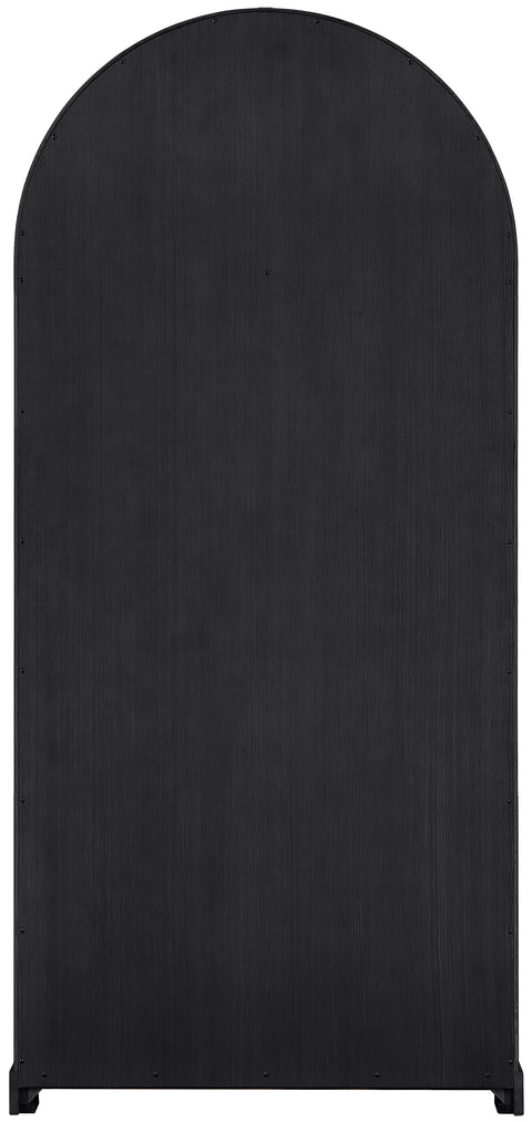 Prescott Black Solid Wood Storage Cabinet, 1 Piece