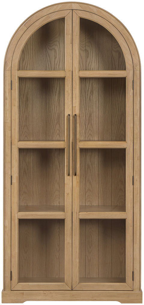 Prescott Natural Solid Wood Storage Cabinet, 1 Piece